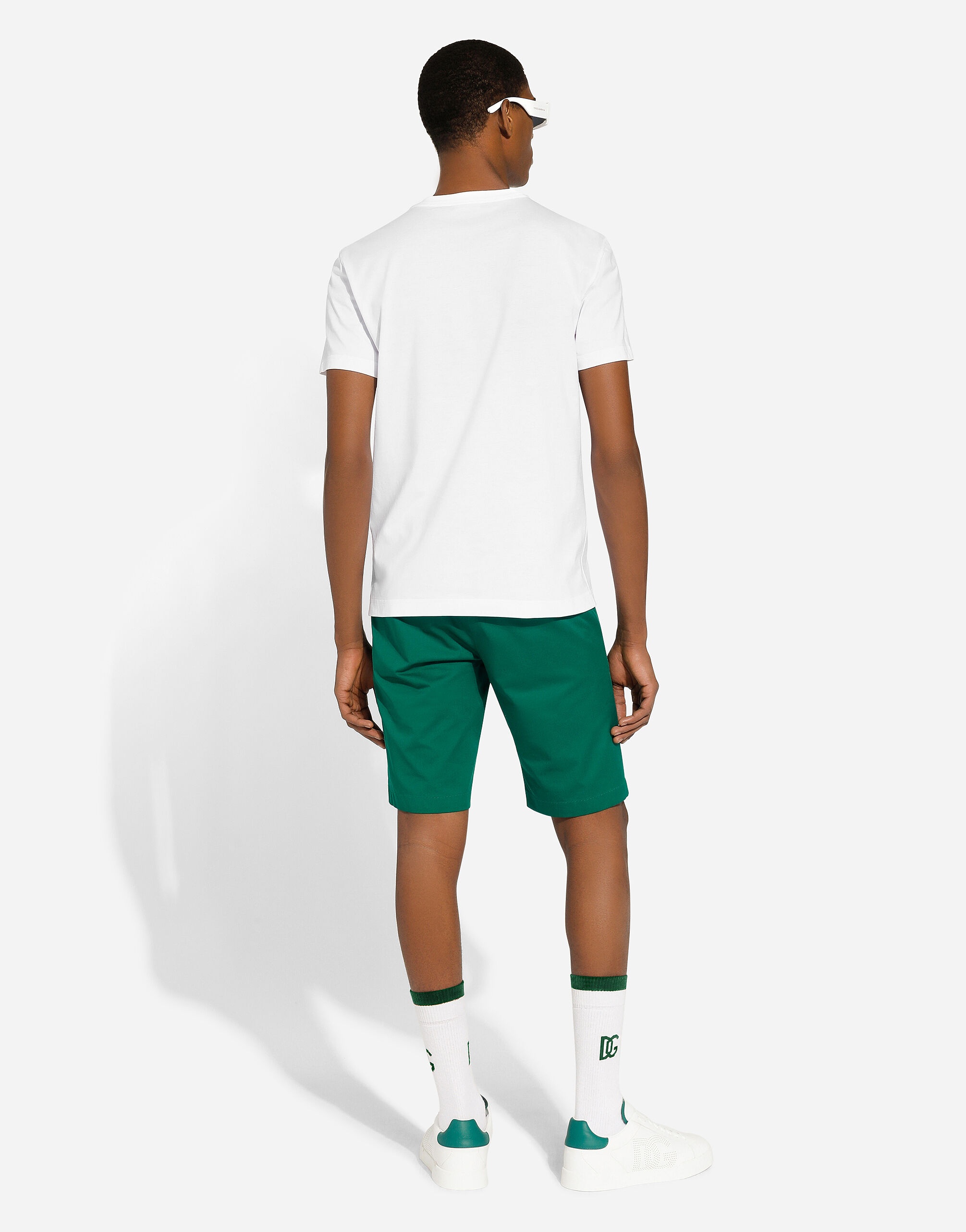 Cotton T-shirt with logo print - 3
