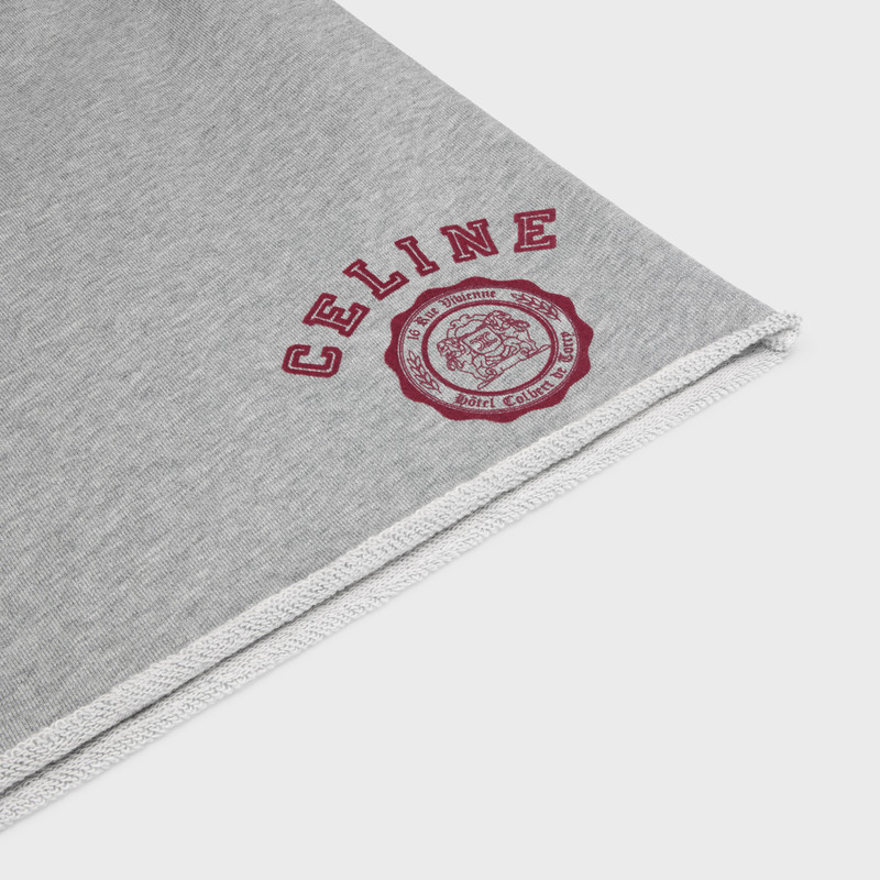 celine blason loose shorts in cotton fleece 4