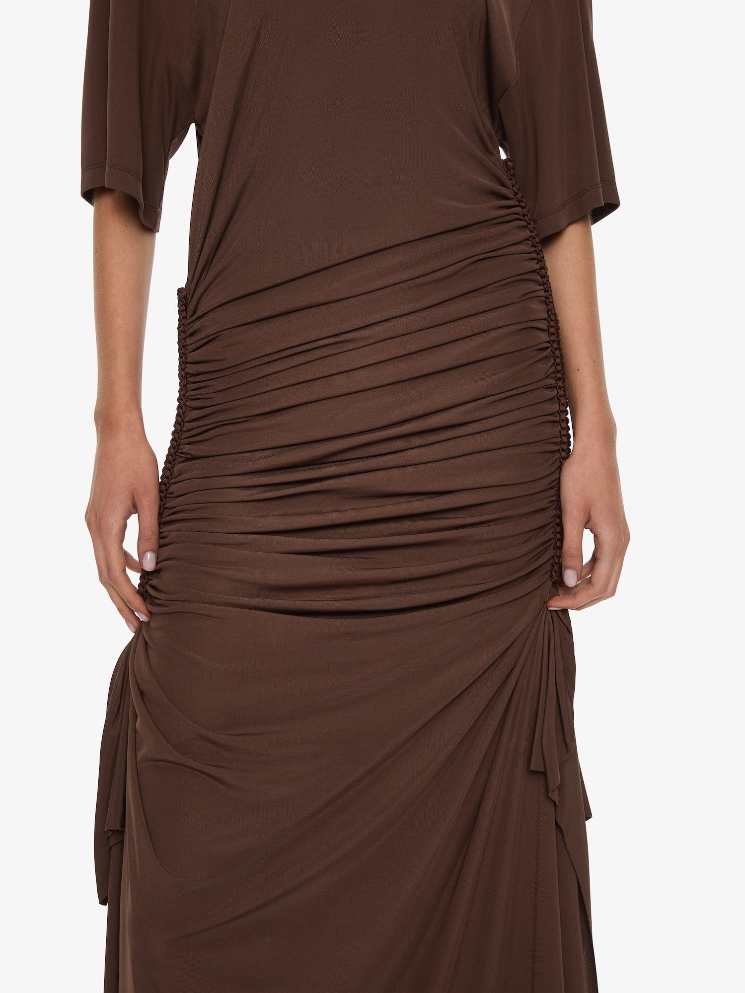 Shibari Jersey Ruche Tee Dress - 2
