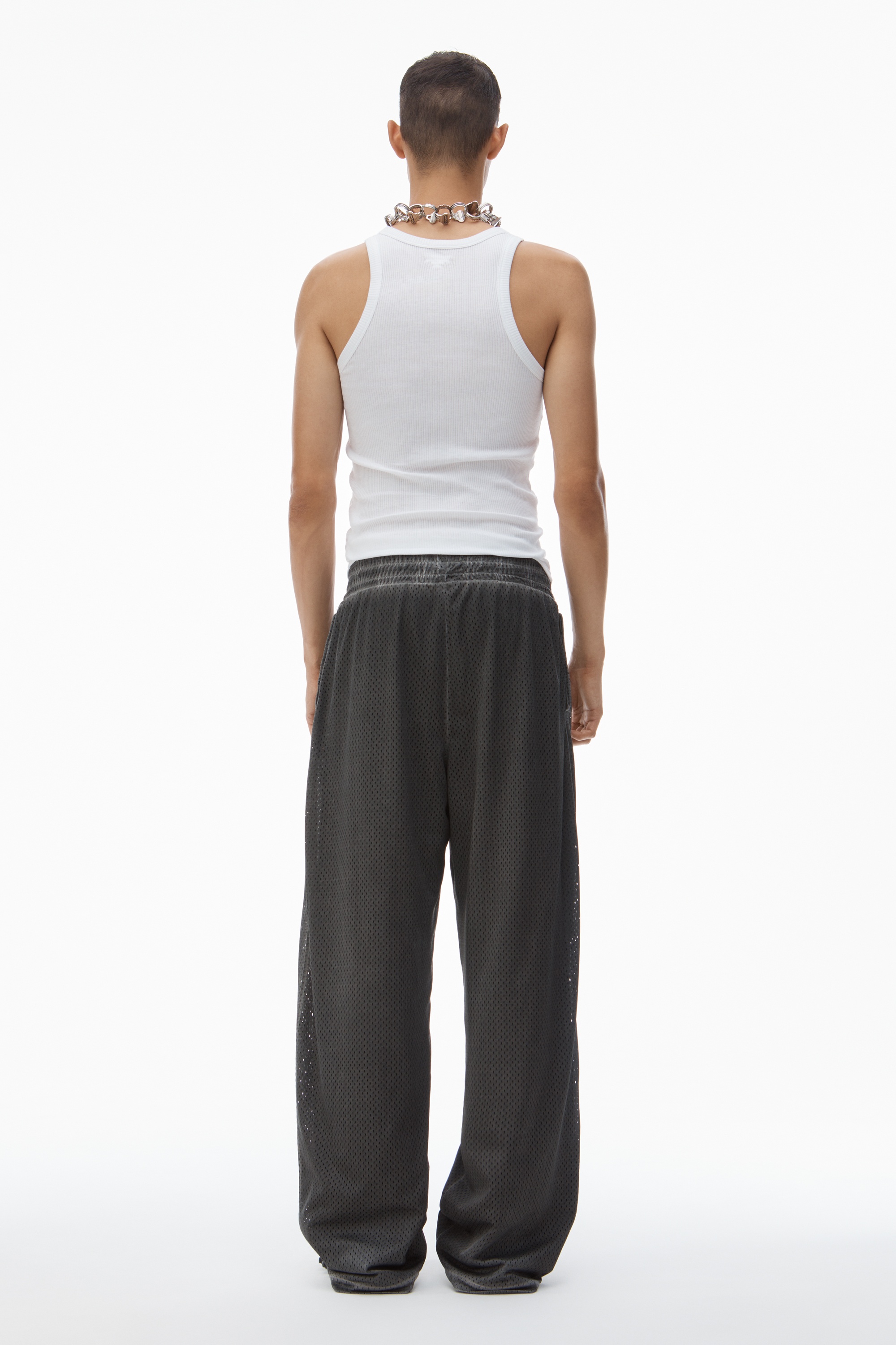 Track Pant in Perforated Mesh - 4