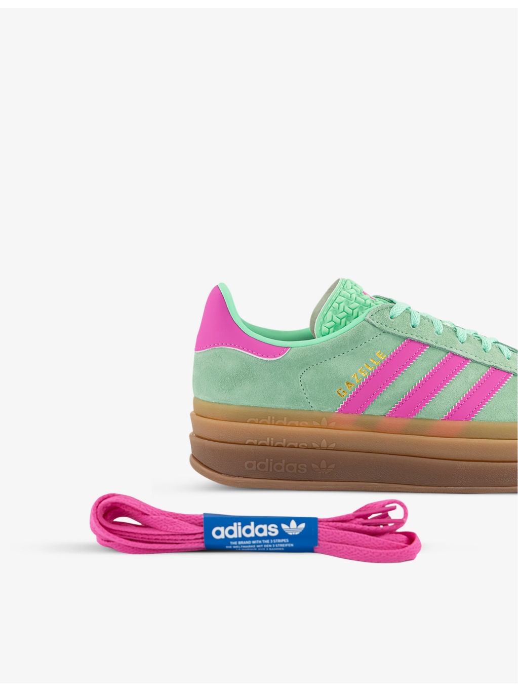 Gazelle Bold brand-stripe suede low-top trainers - 5