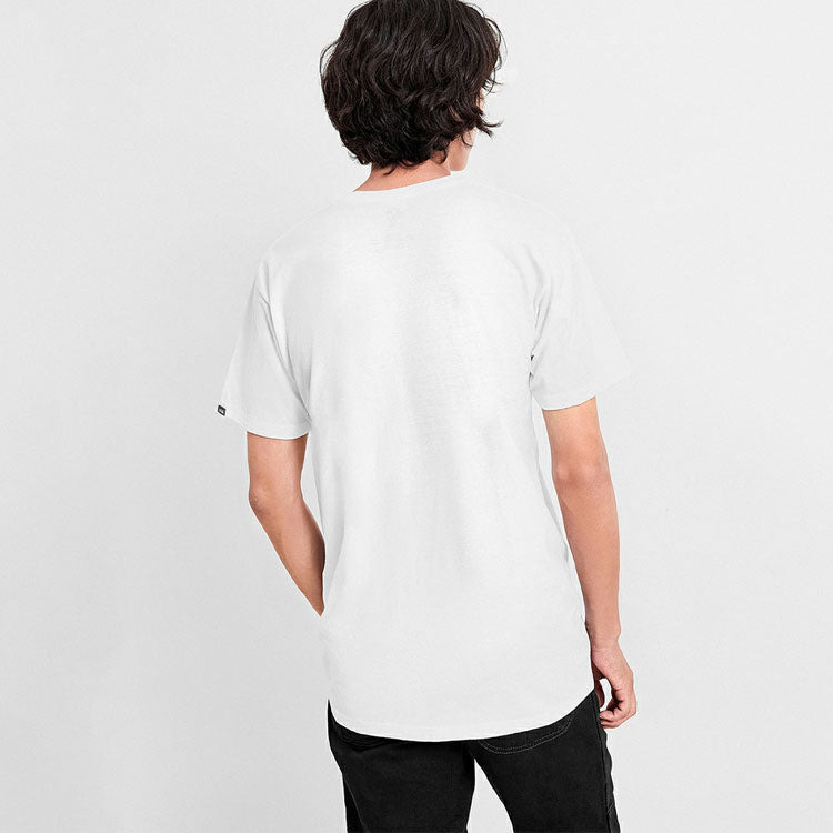 Men's Vans Rowan Pattern Printing Short Sleeve White VN0A4MQQWHT - 4