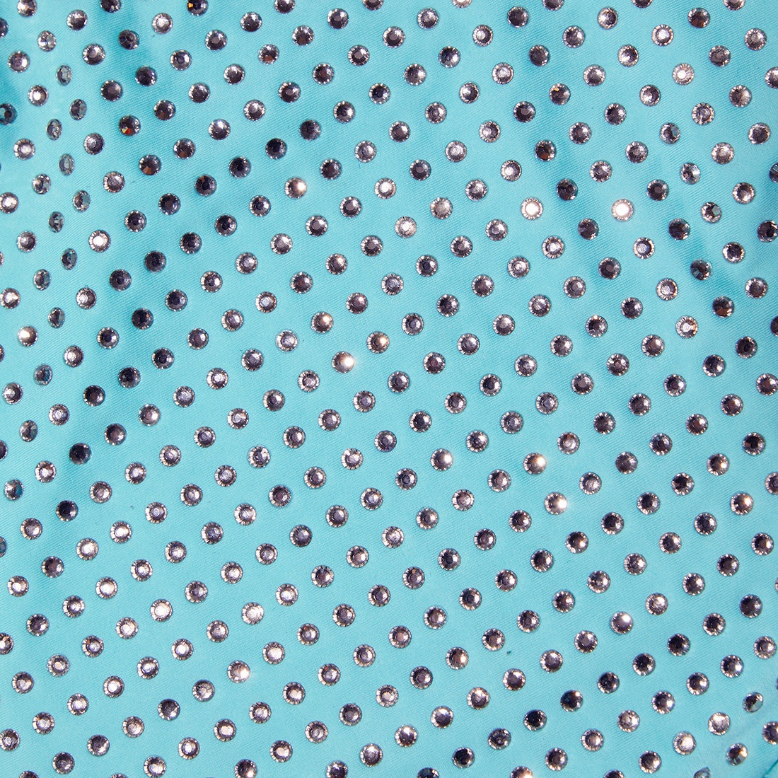 Pale Blue Rhinestone Swimsuit - 5