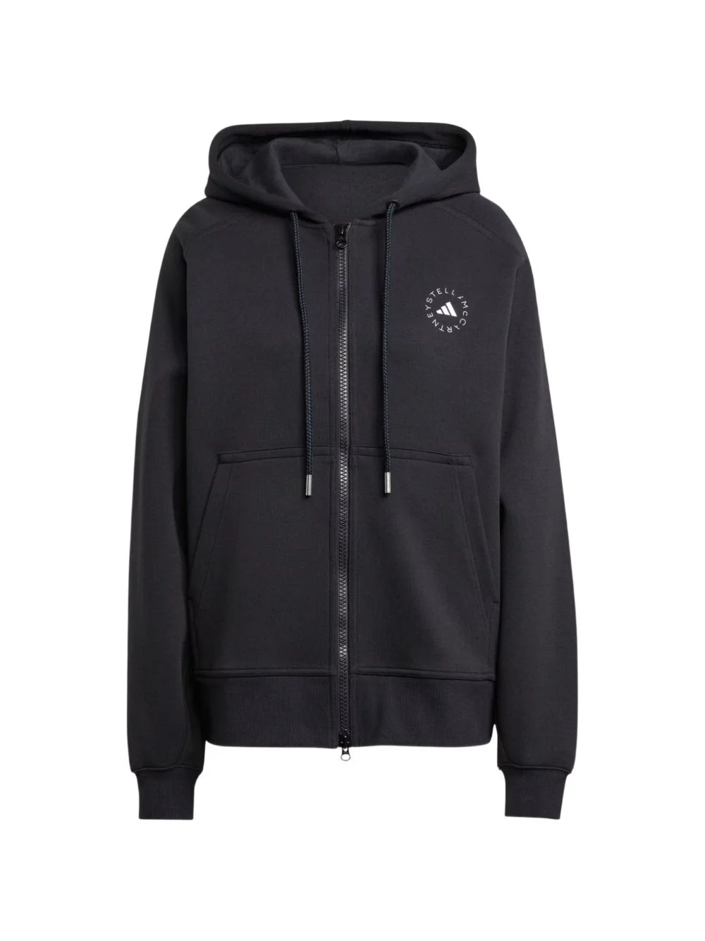 logo-print zip-up hoodie - 1