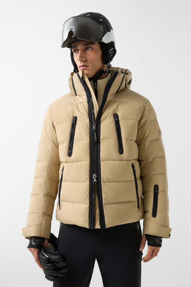Blaine quilted jacket in Beige 2