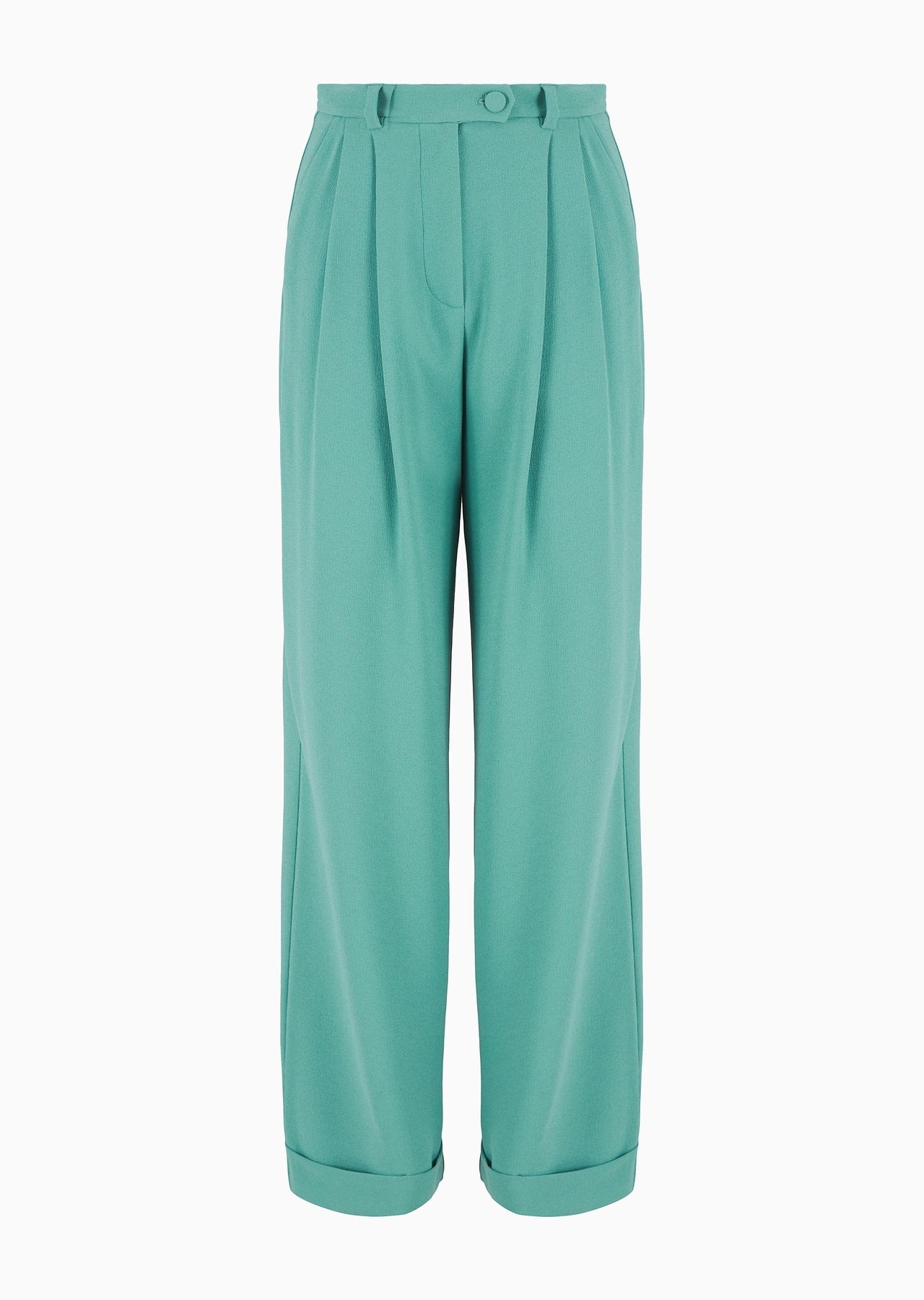 Sablé stretch fabric trousers with pleats - 1