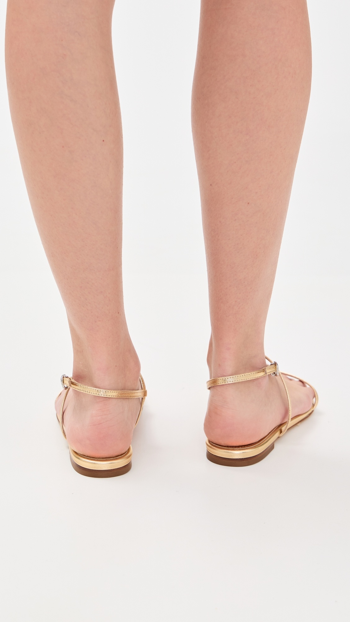 Ella Nappa Leather Laminated Sandals - 3