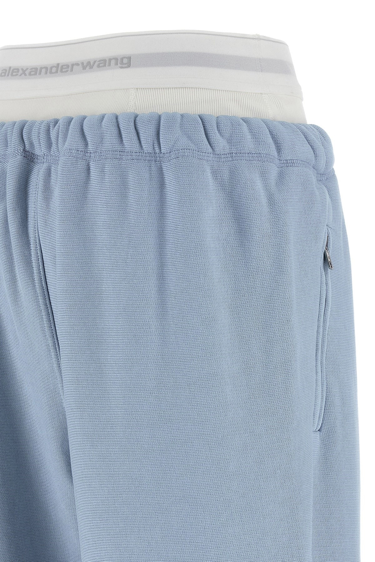'Wide Leg W/ Logo Elastic Exposed Brief' joggers - 4