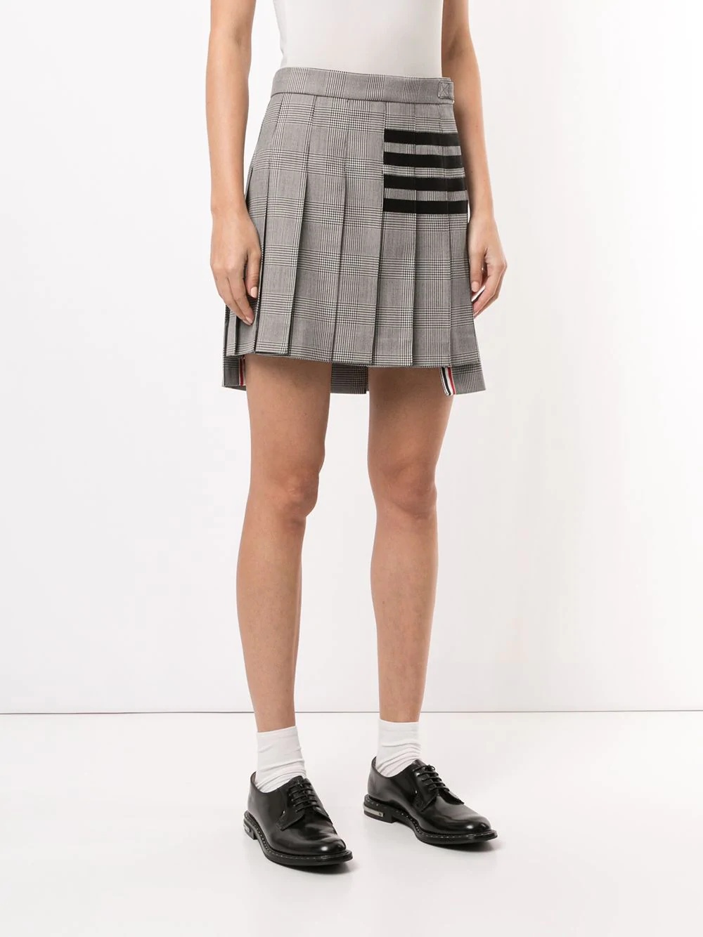 check print pleated skirt - 3