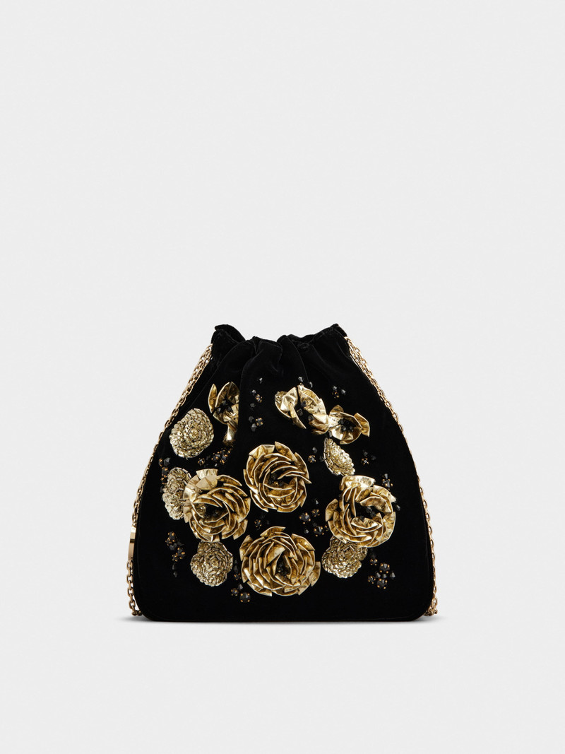 Rose Pilgrim Mini Bag in velvet 1