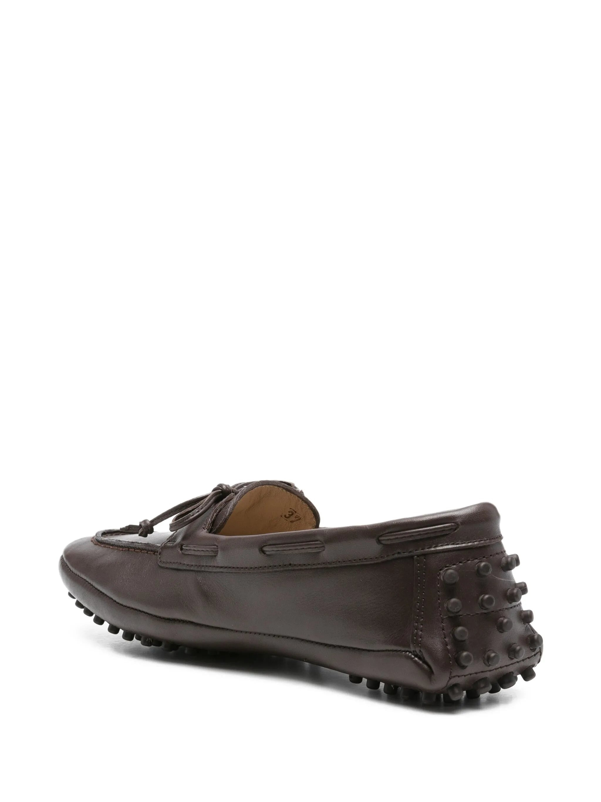 Le Monde Beryl Leather Boat Shoes - 4