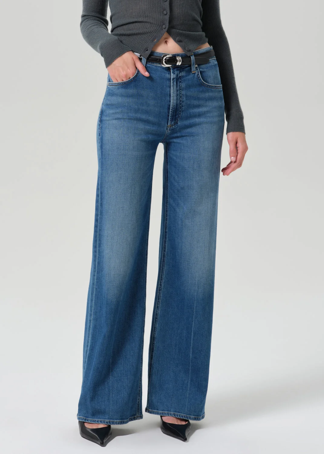 Lyra Long Wide Leg In Candle Light - 1