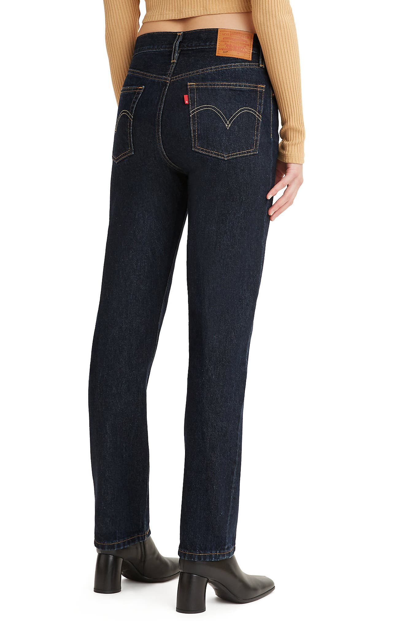 levi's 501® High Waist Straight Leg Jeans in Deep Breath at Nordstrom - 2