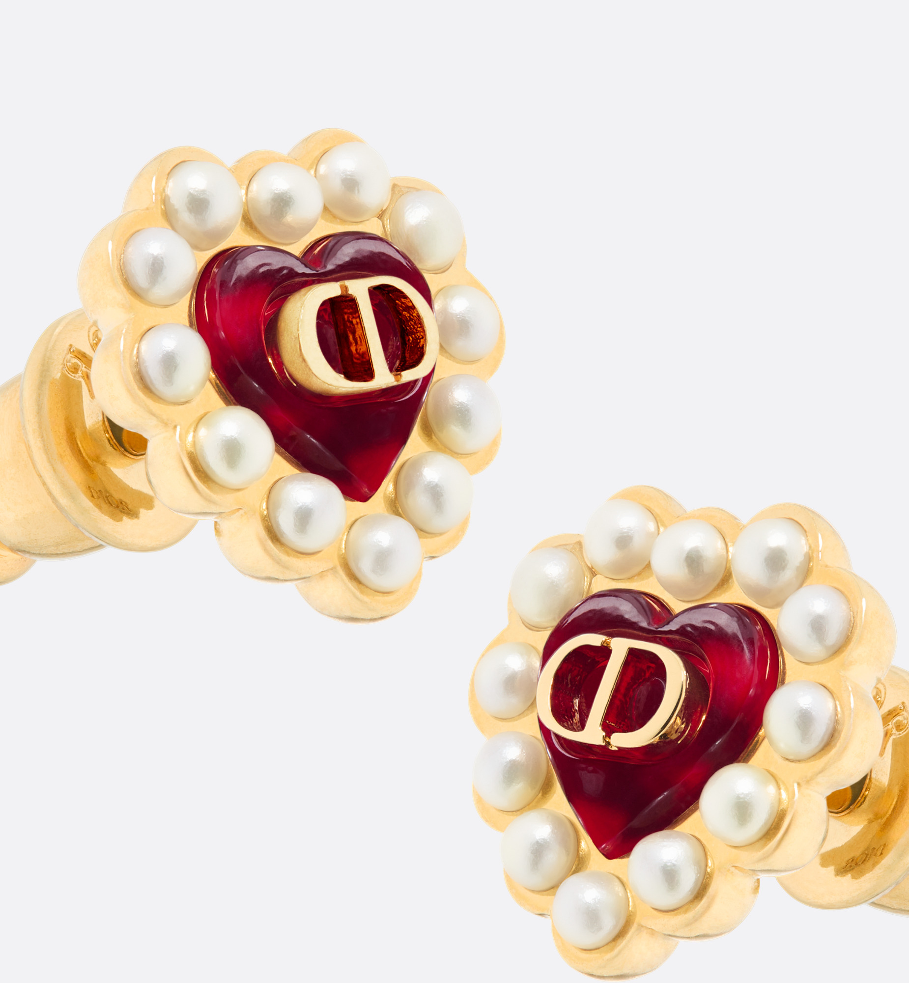 Petit CD Baroque Stud Earrings - 5