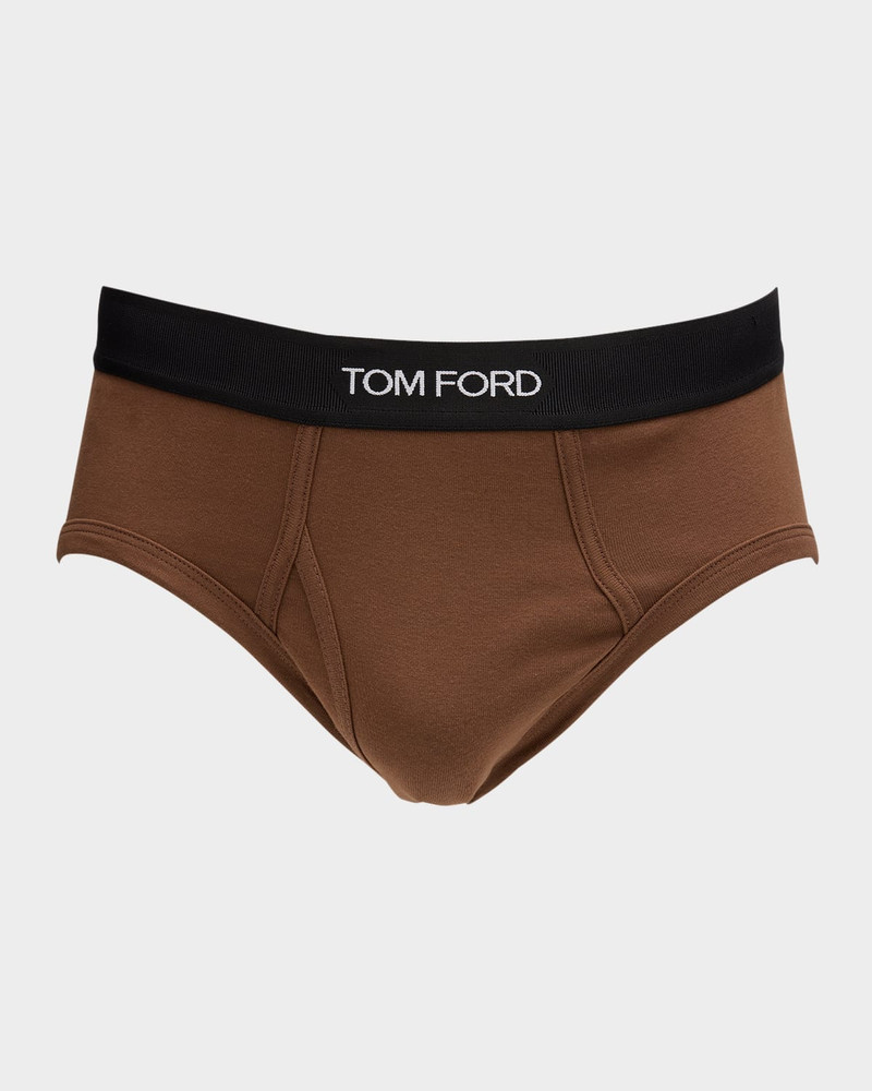 Men's Jacquard Logo Cotton Briefs 1