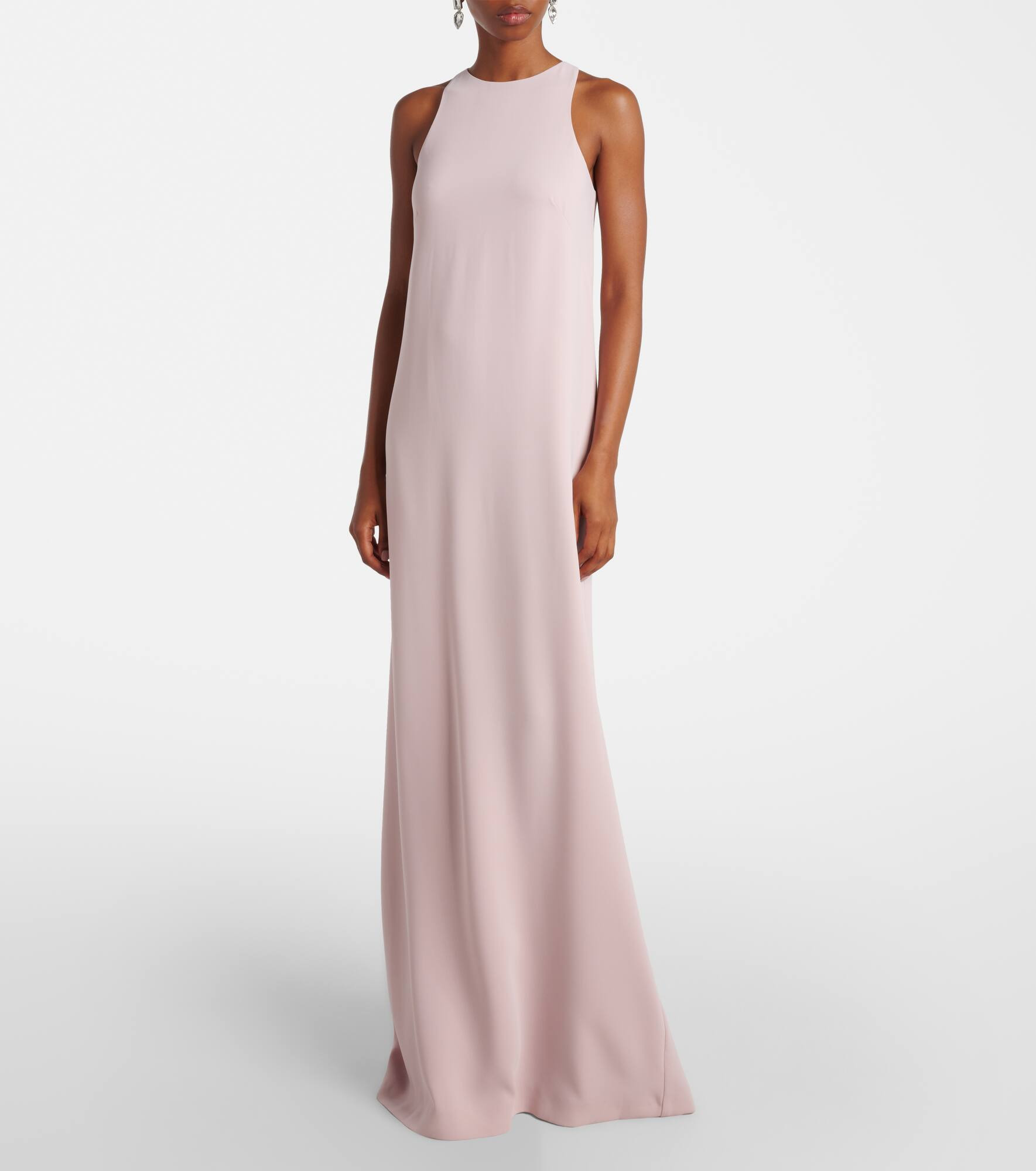 Crystal-embellished caped gown - 8