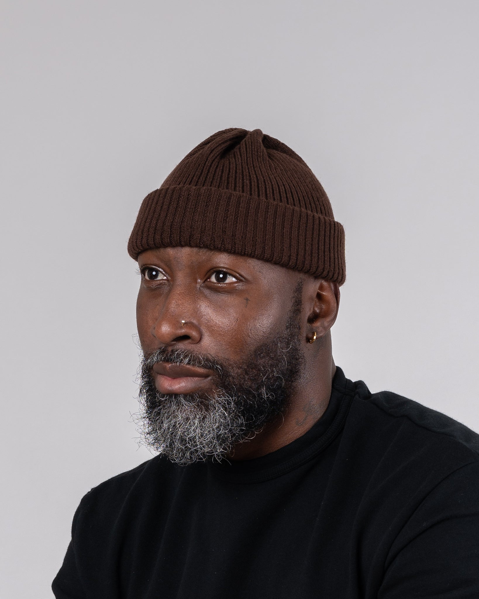 ROT-5078-BRN ROTOTO - Extra Fine Merino Hat - Brown - 2
