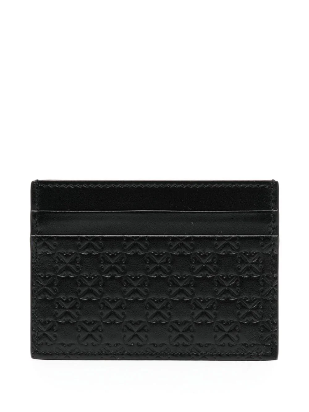monogram leather cardholder - 1