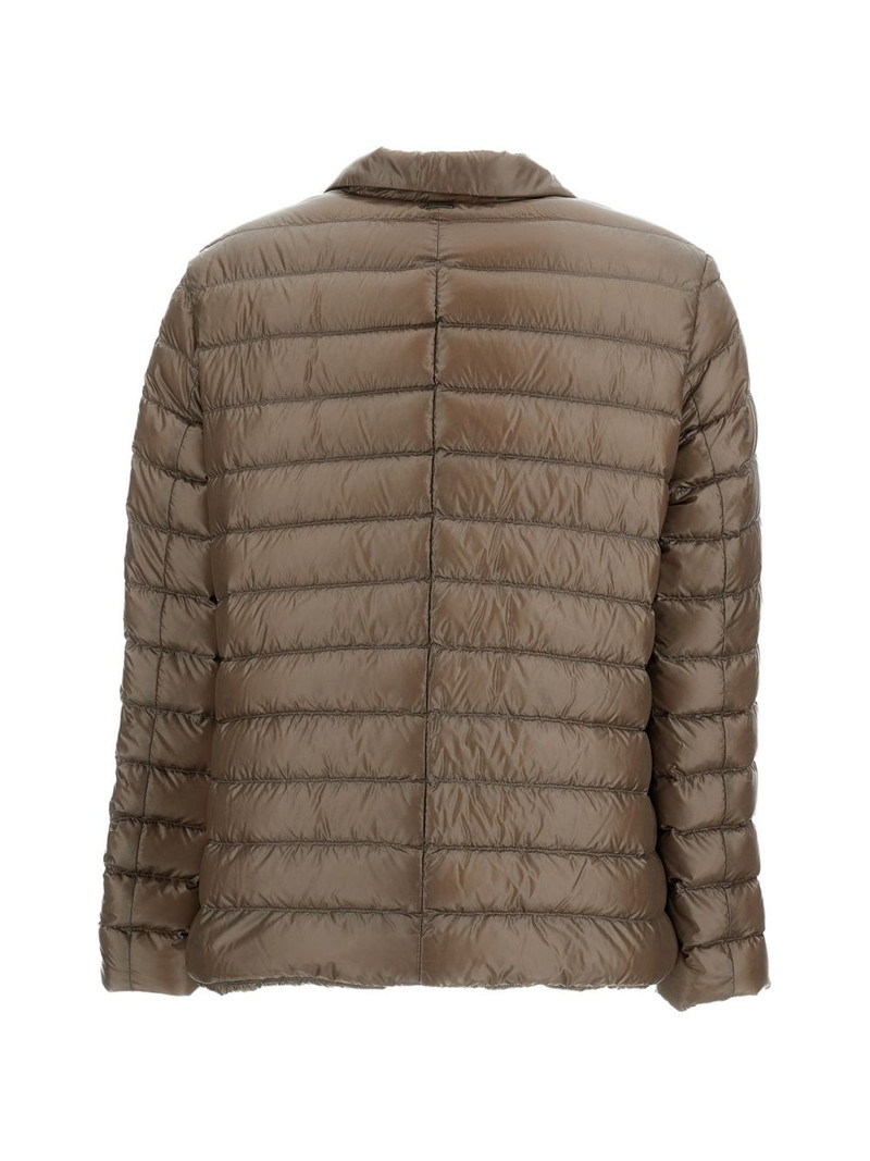 Herno quilted buttoned jacket outlook