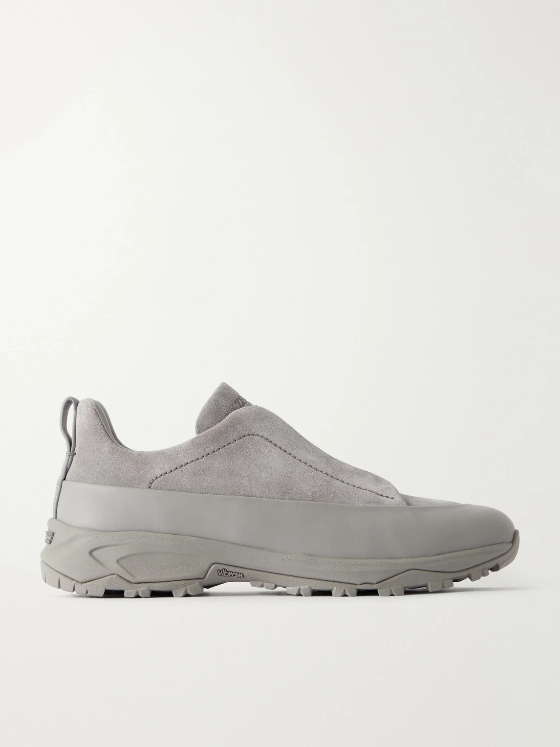 Triple Stitch™ Monte Leather-Trimmed Suede Slip-On Sneakers - 1