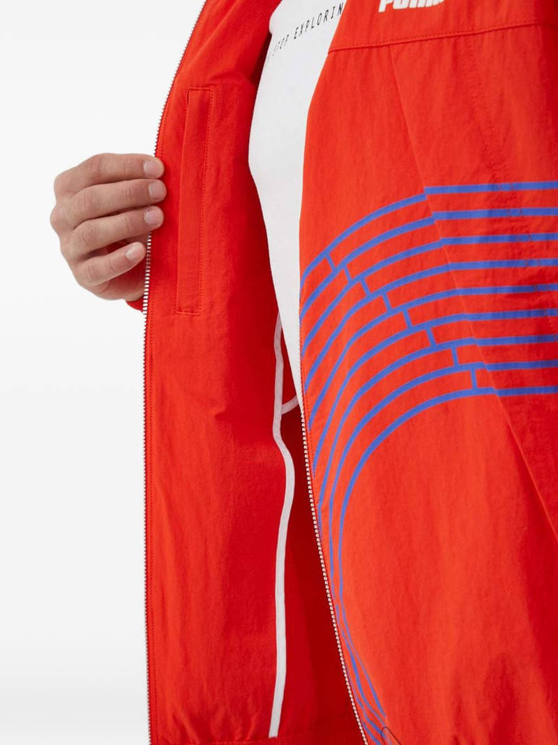 zipped graphic jacket 5