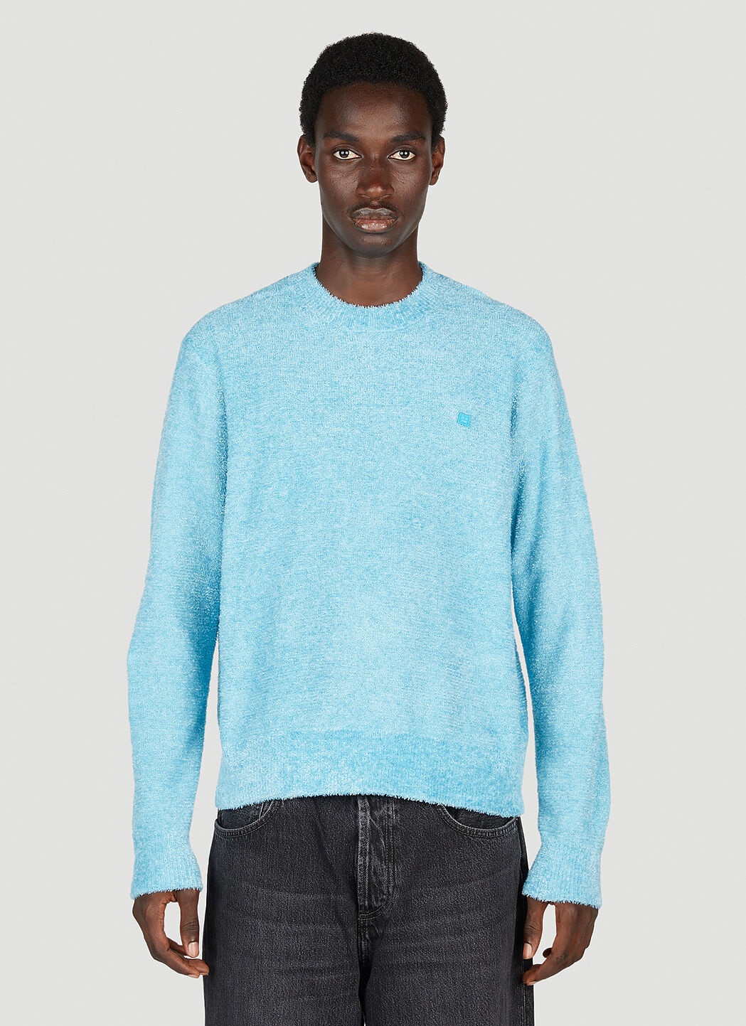 Face Patch Crewneck Sweater - 1