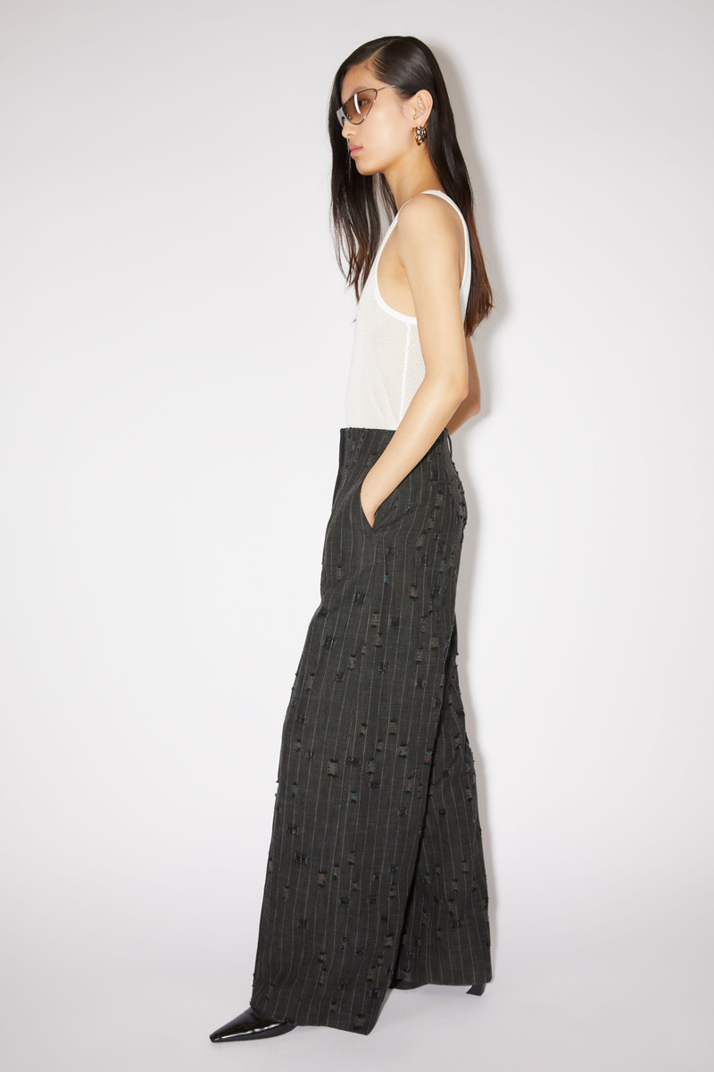 Acne Studios Tailored distressed trousers - Anthracite grey