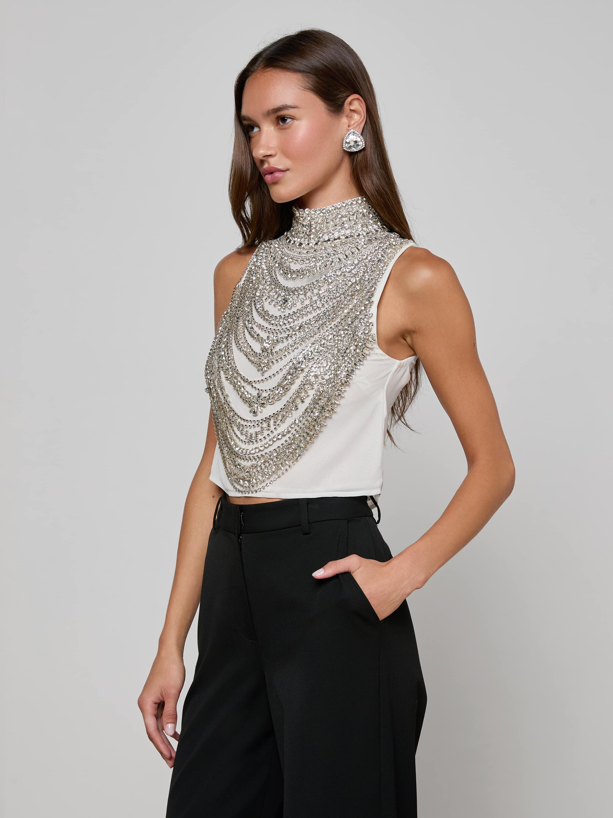 Yun Draped Crystal Tank - 3