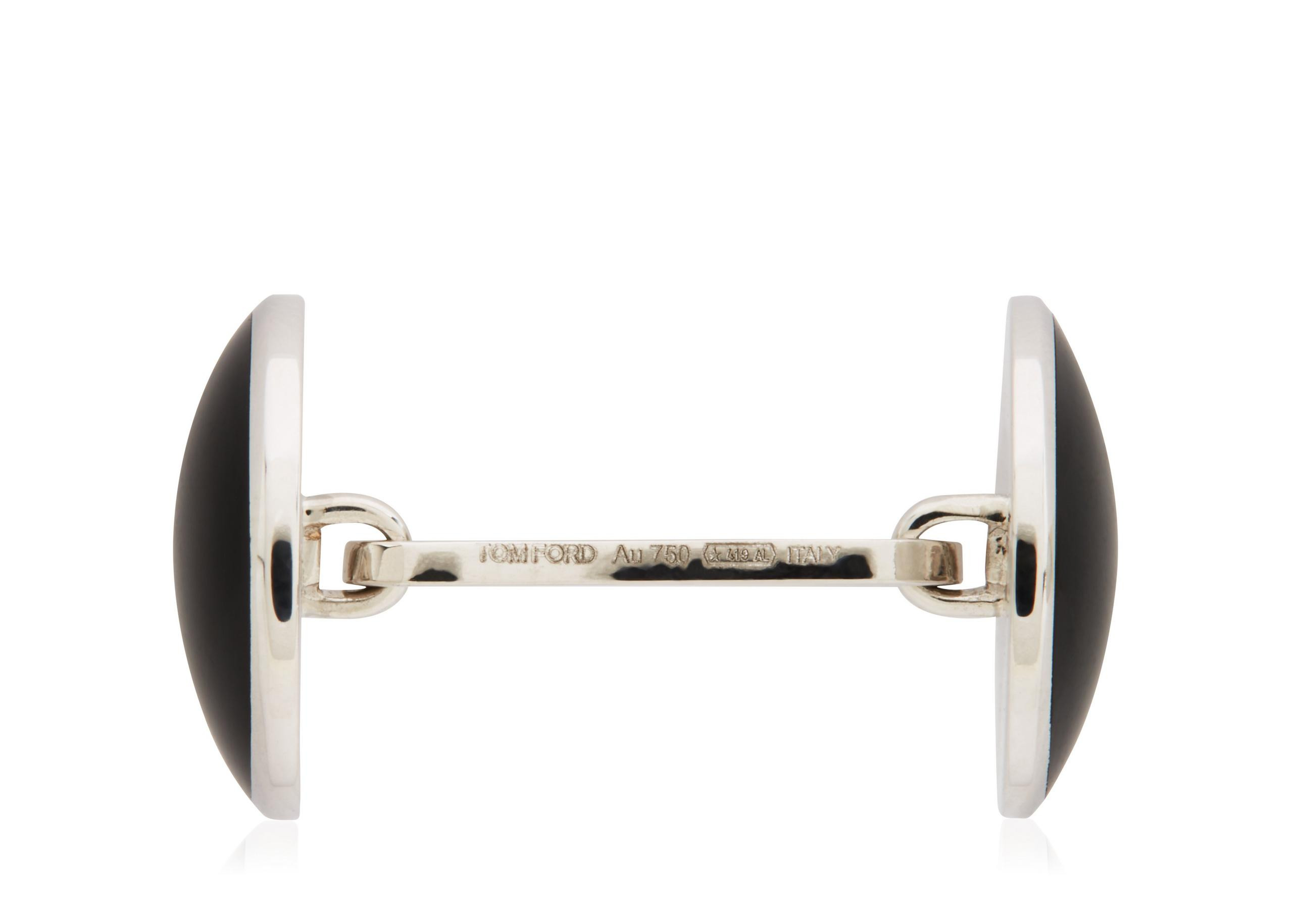 ONYX ROUND CUFFLINKS - 2