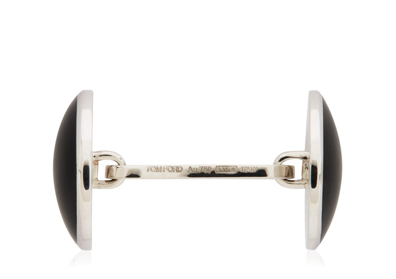 TOM FORD ONYX ROUND CUFFLINKS outlook