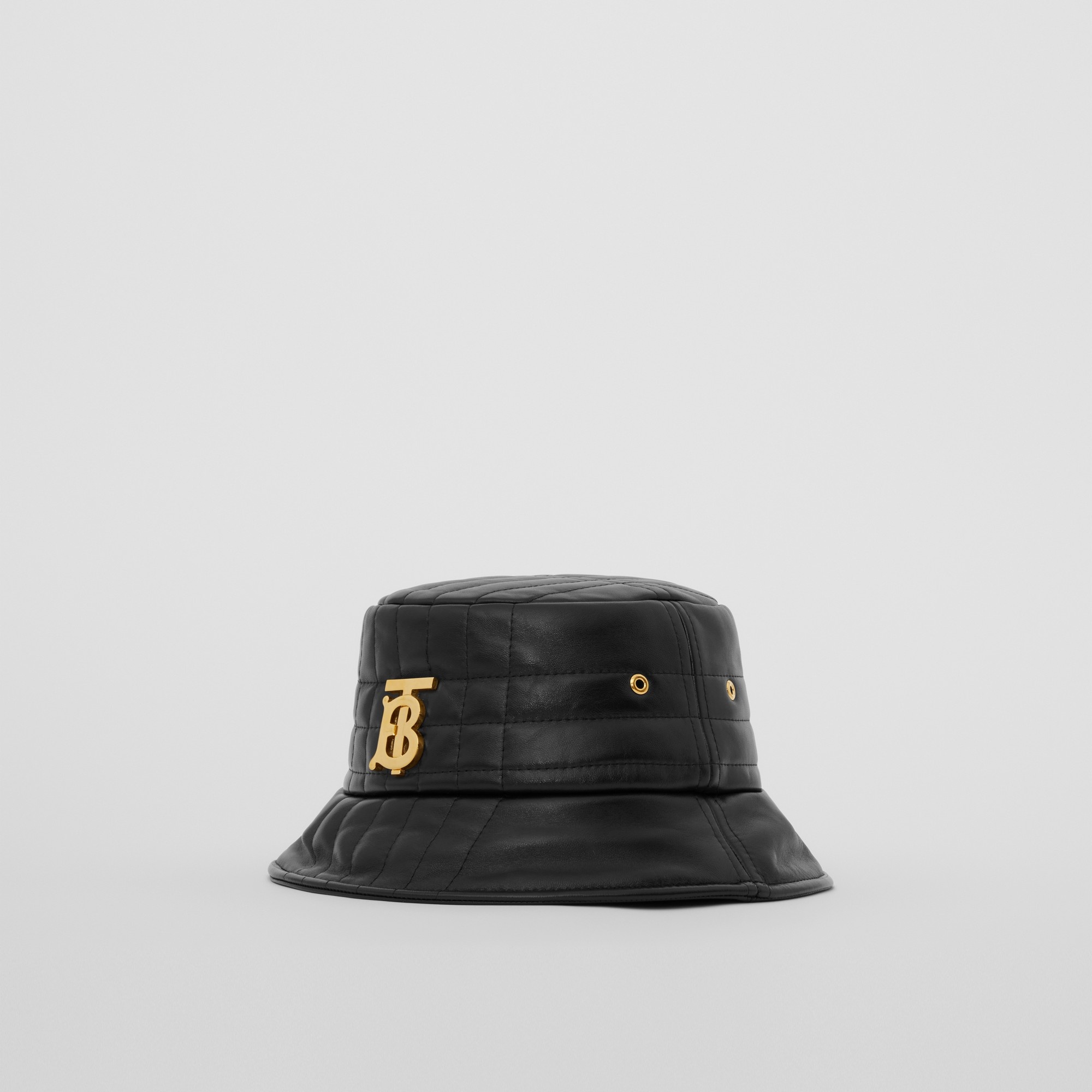 Monogram Motif Quilted Leather Bucket Hat - 2
