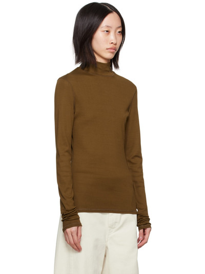 Lemaire Brown Rib Turtleneck outlook