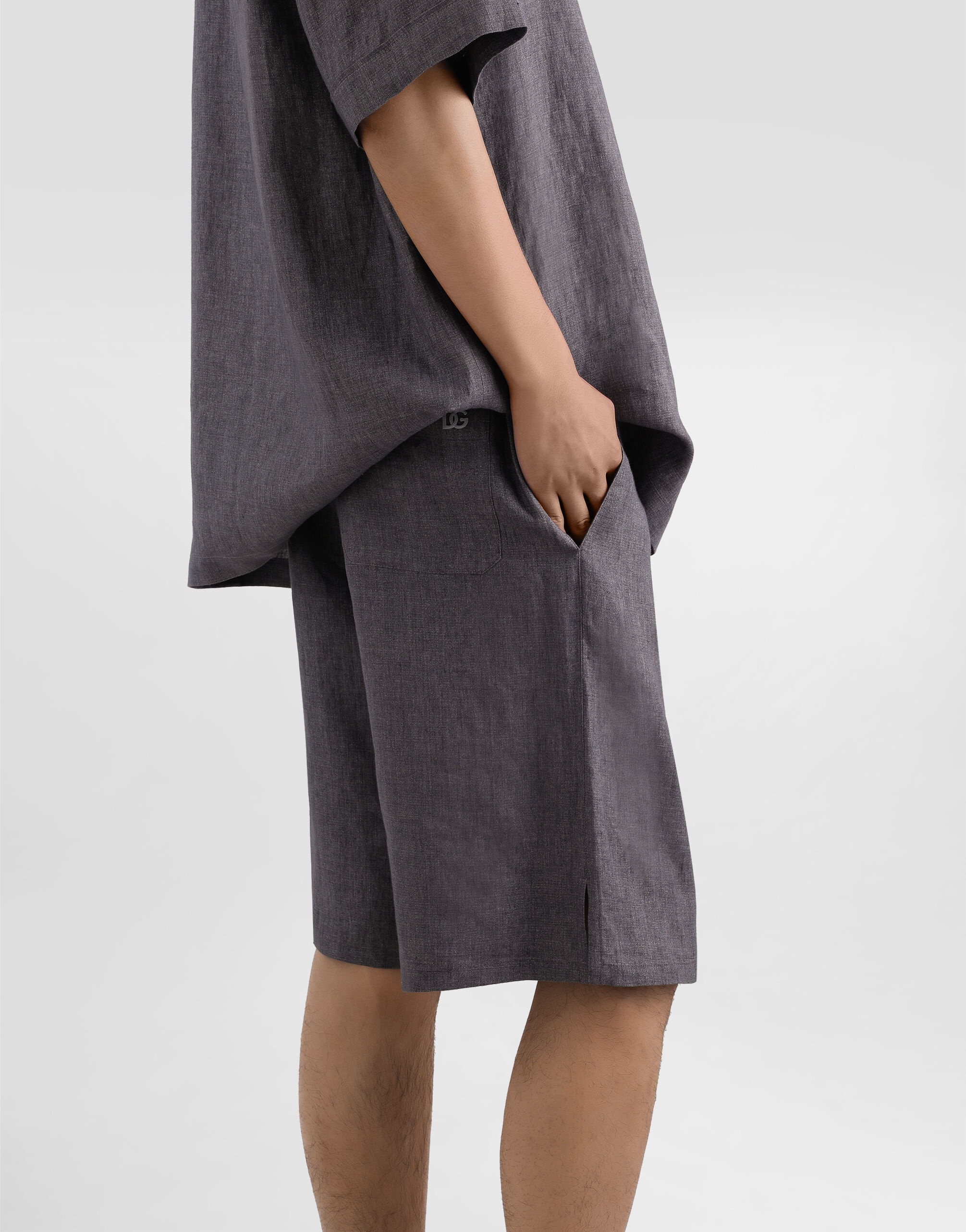 Linen canvas trousers - 5