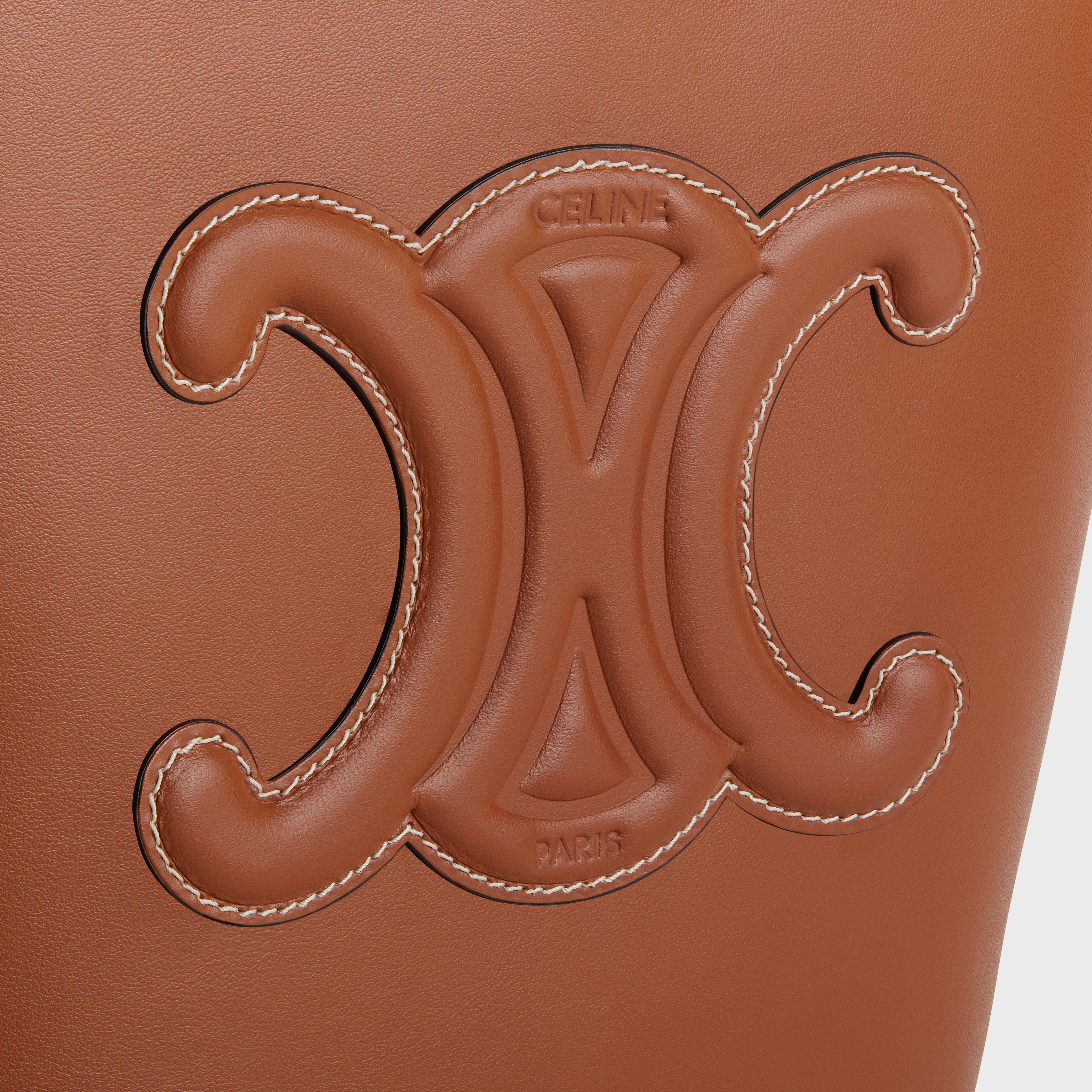 SMALL BUCKET CUIR TRIOMPHE in Smooth Calfskin - 4
