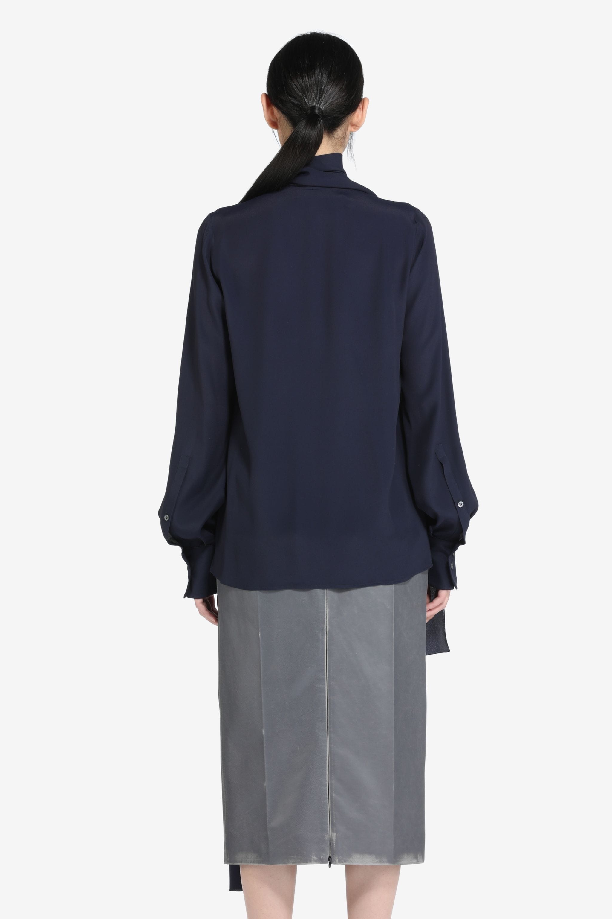 DRAPED SCARF TOP - 2