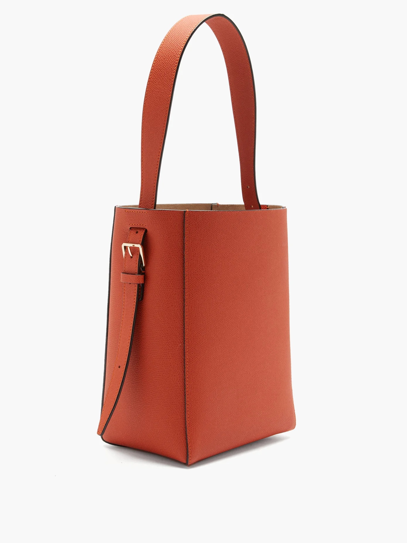 Bucket small saffiano leather bag - 4