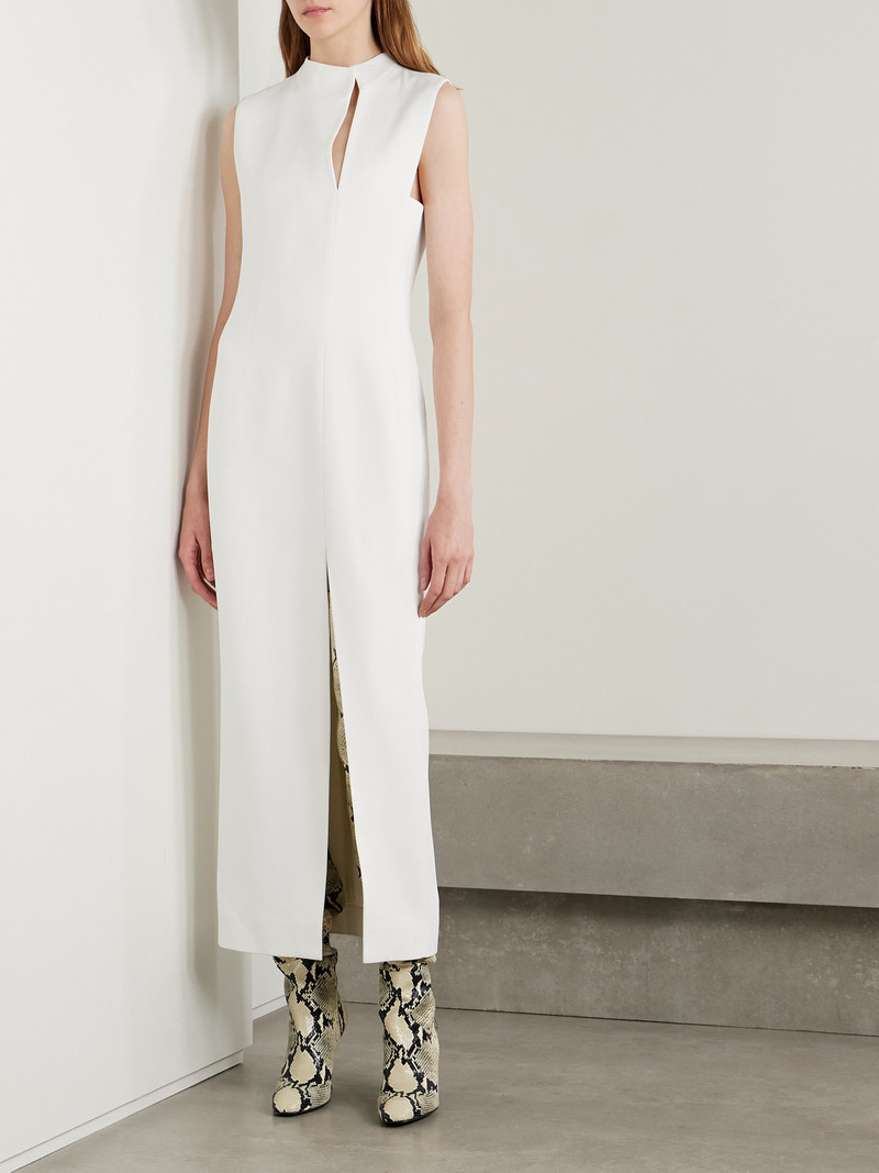 KHAITE Lowen Satin-crepe Midi Dress outlook