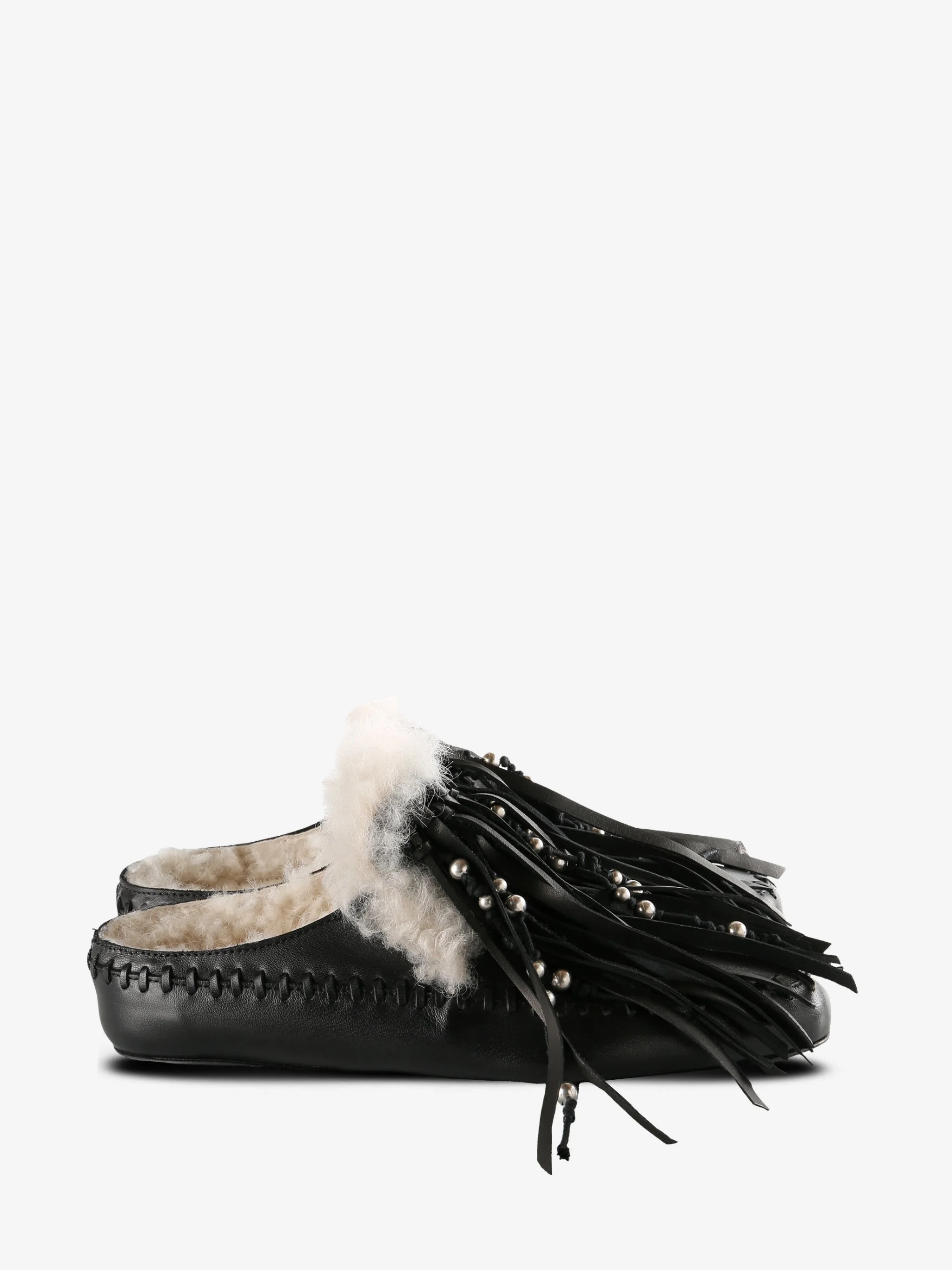 ANN DEMEULEMEESTER - Women Olai Soft Fringe Mules - 1