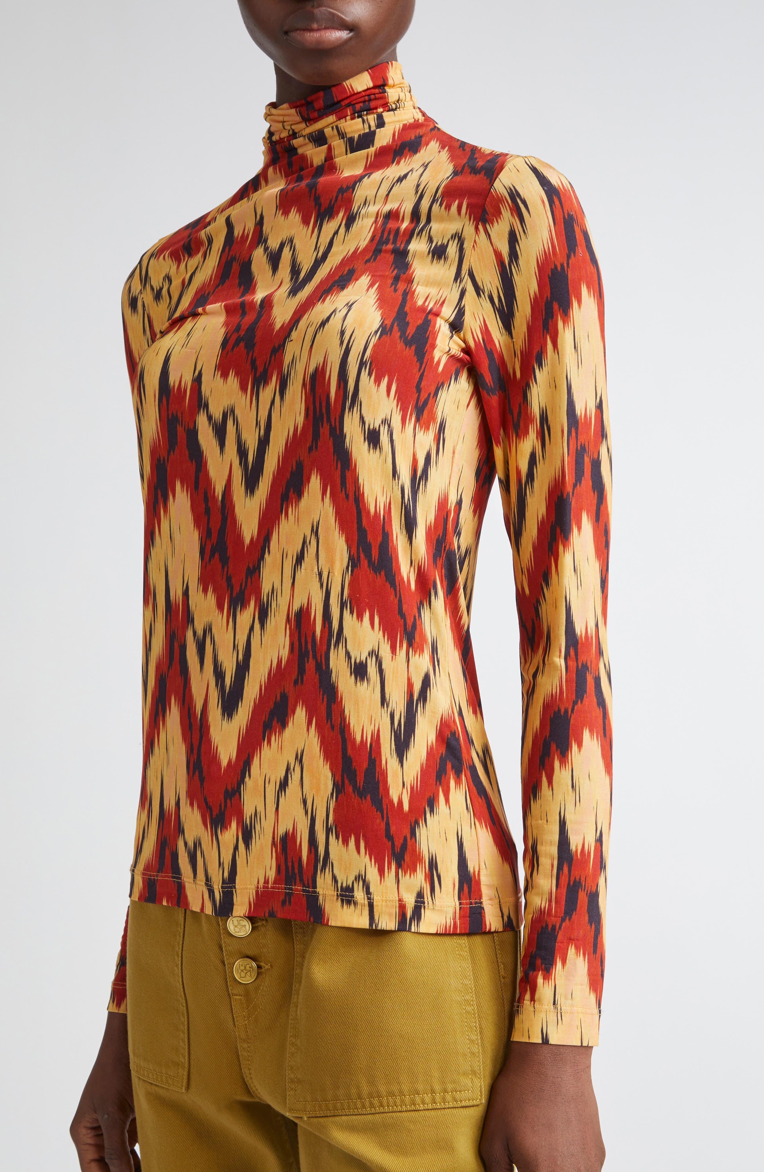 Ulla Johnson Aurelia Long Sleeve Turtleneck in Carnelian at Nordstrom - 5