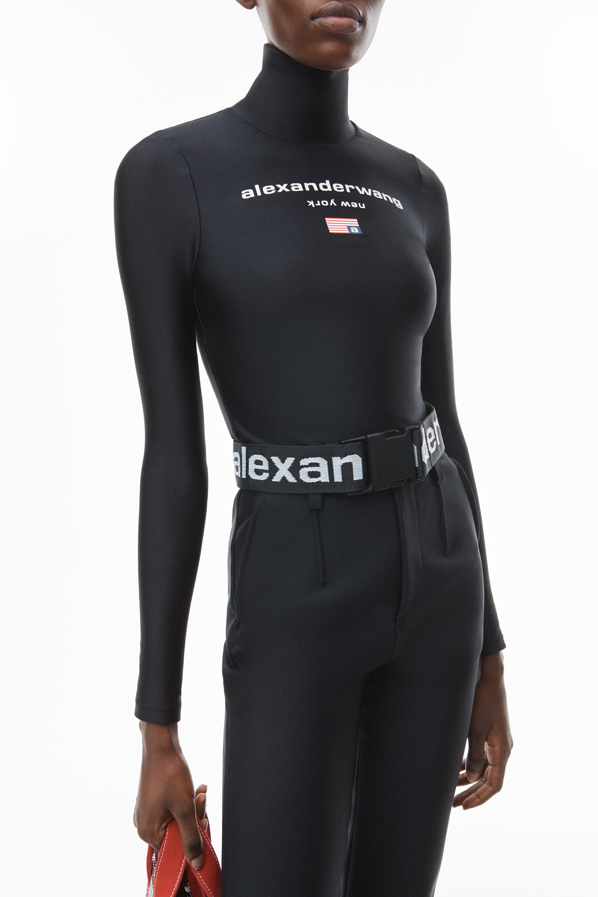 TURTLENECK BODYSUIT IN ACTIVE STRETCH - 6