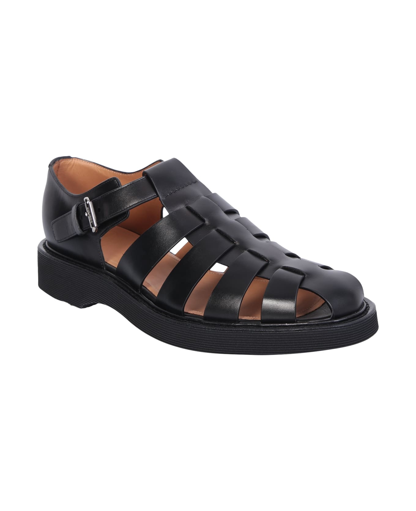 Black Hove Sandal - 2