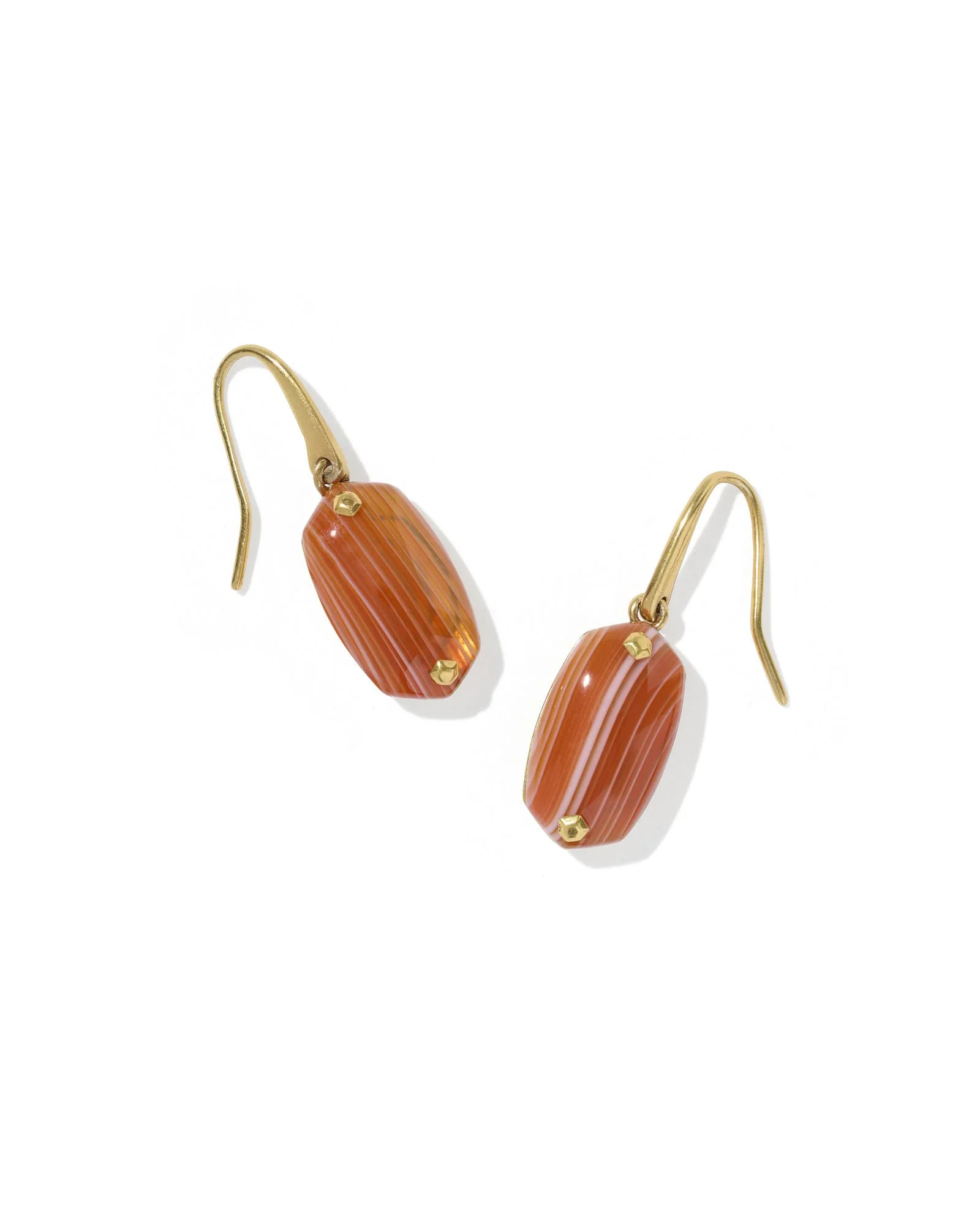 Lee Riveted Vintage Gold Drop Earrings - 1
