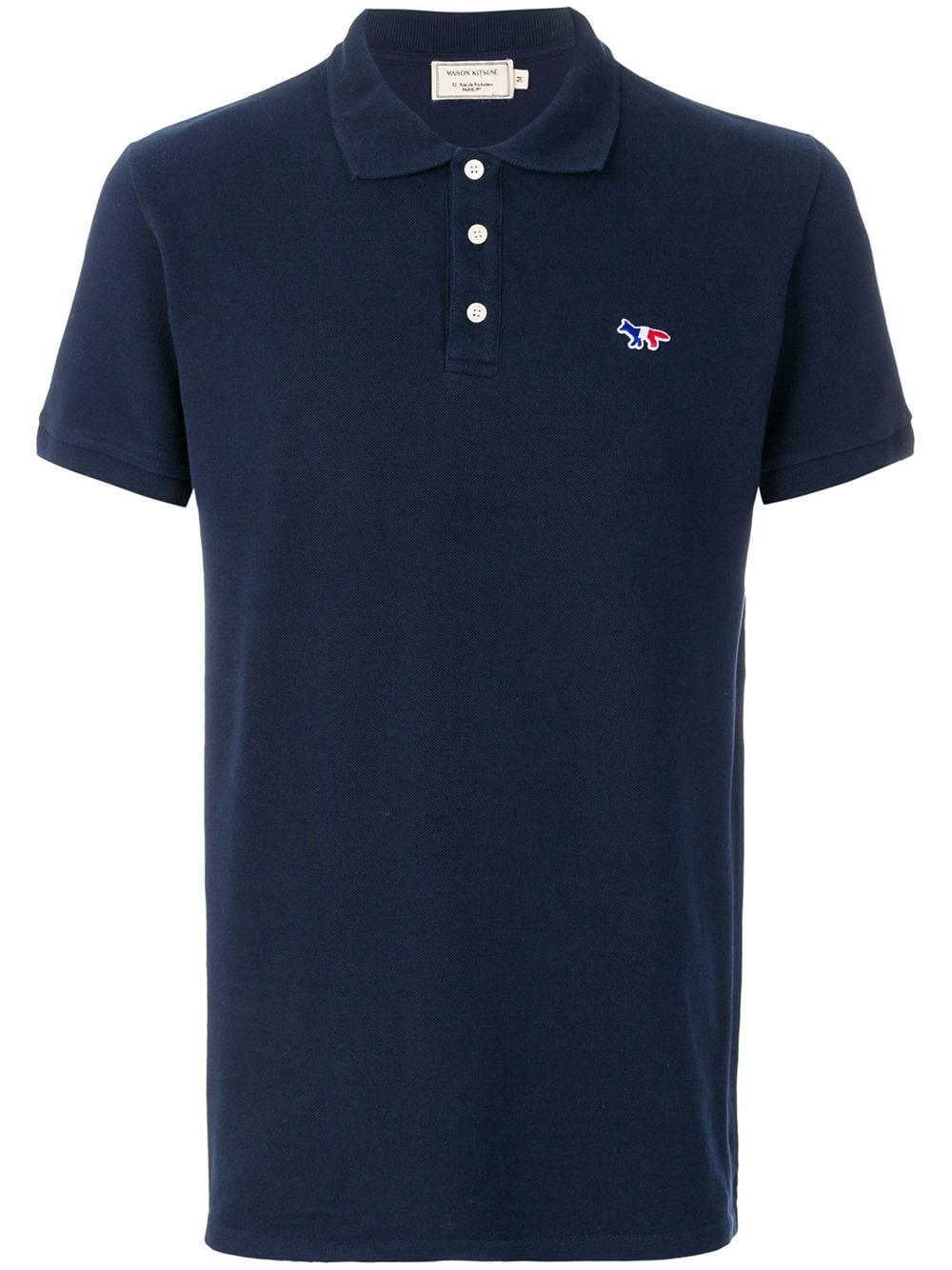 fox patch polo shirt - 1