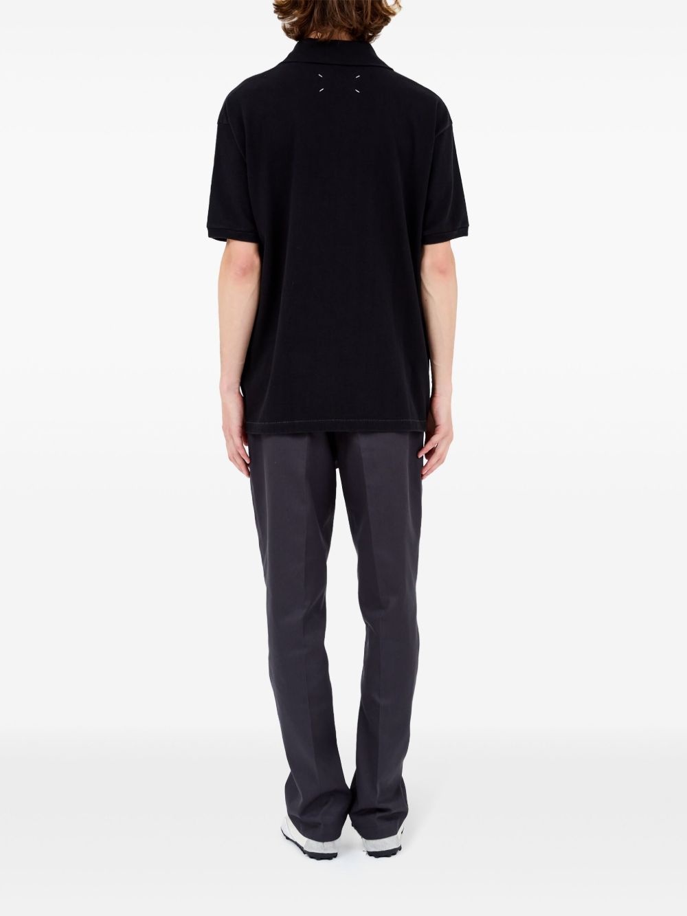 logo-print polo shirt - 4