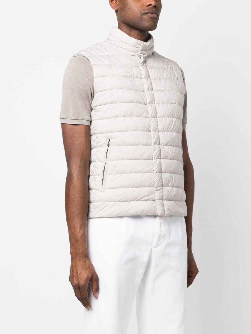 padded press-stud vest - 3