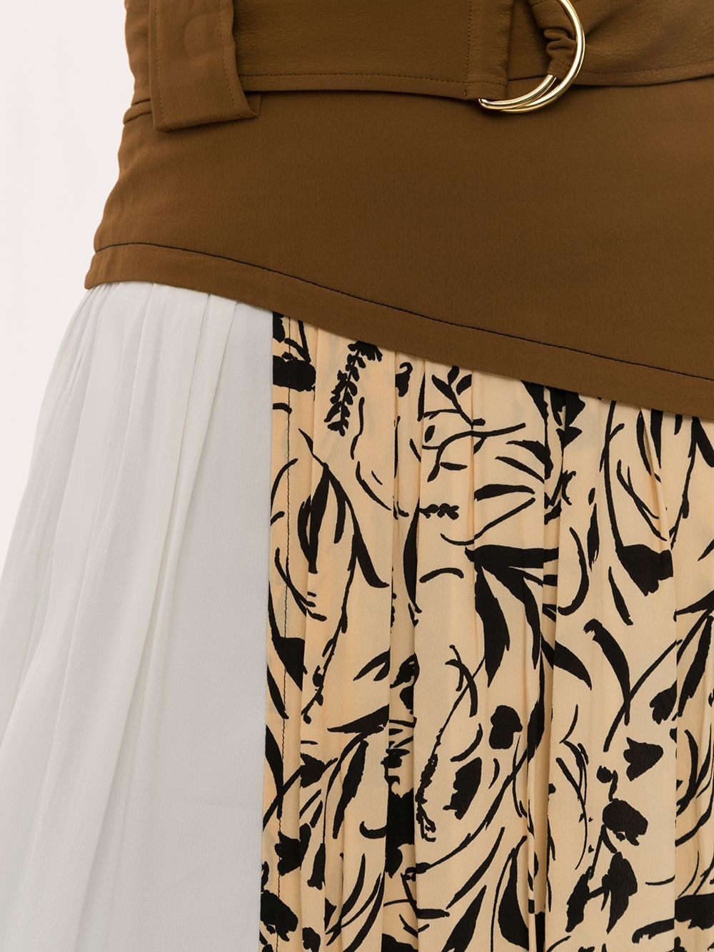 printed asymmetric skirt - 5