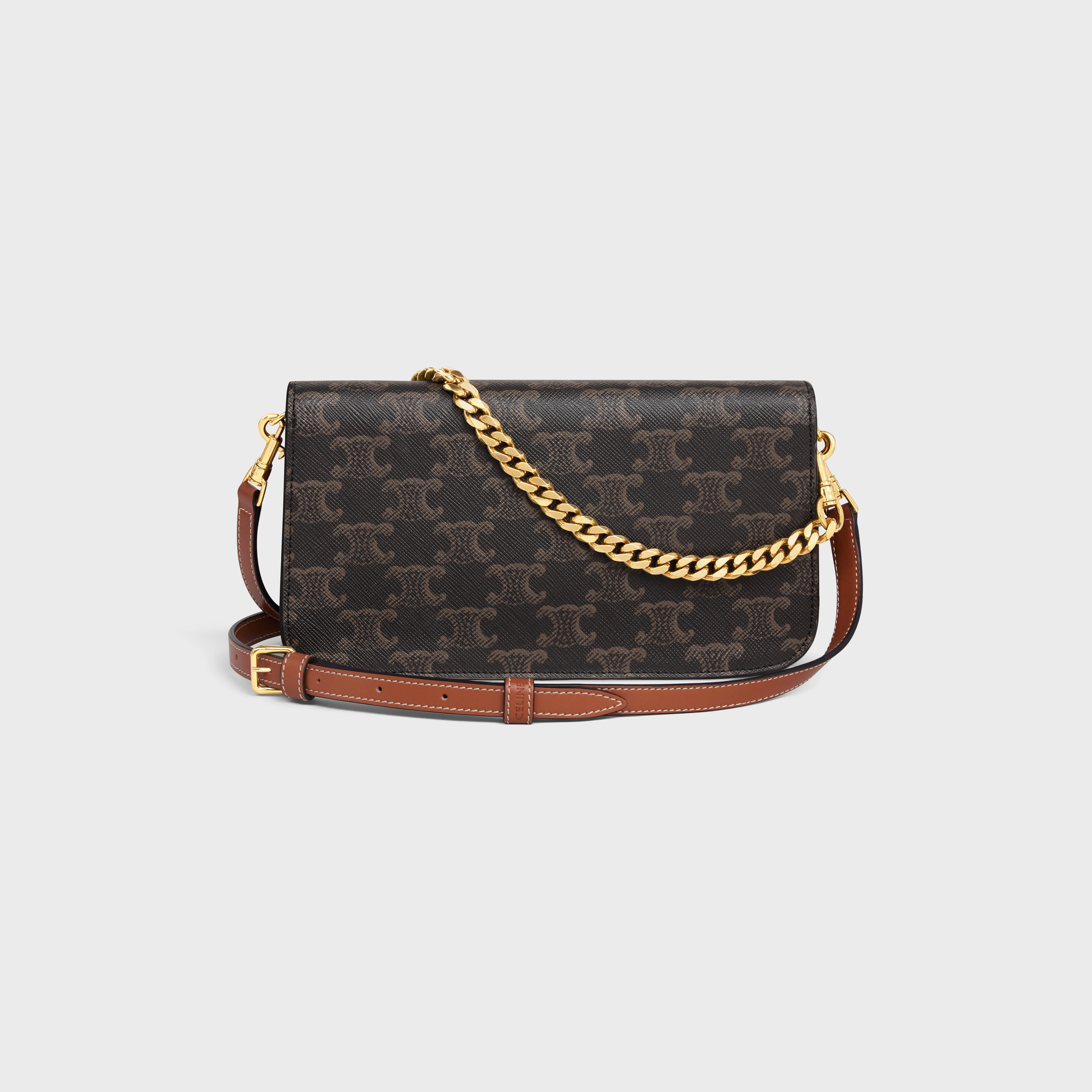 [VIPセール] CELINE セリーヌ Multipochette Triomphe バッグ CELINE MULTIPOCHETTE in TRIOMPHE CANVAS and calfskin