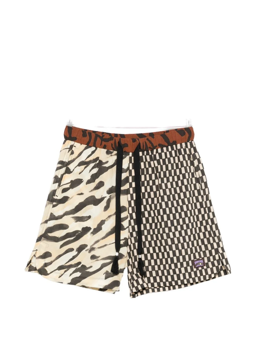 geometric-pattern shorts - 1