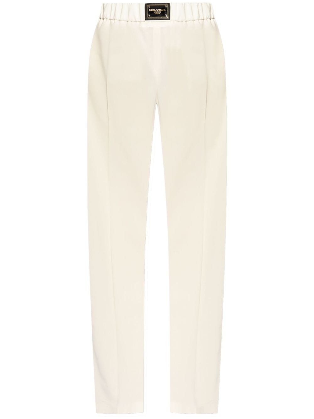 high-waisted wool trousers - 1