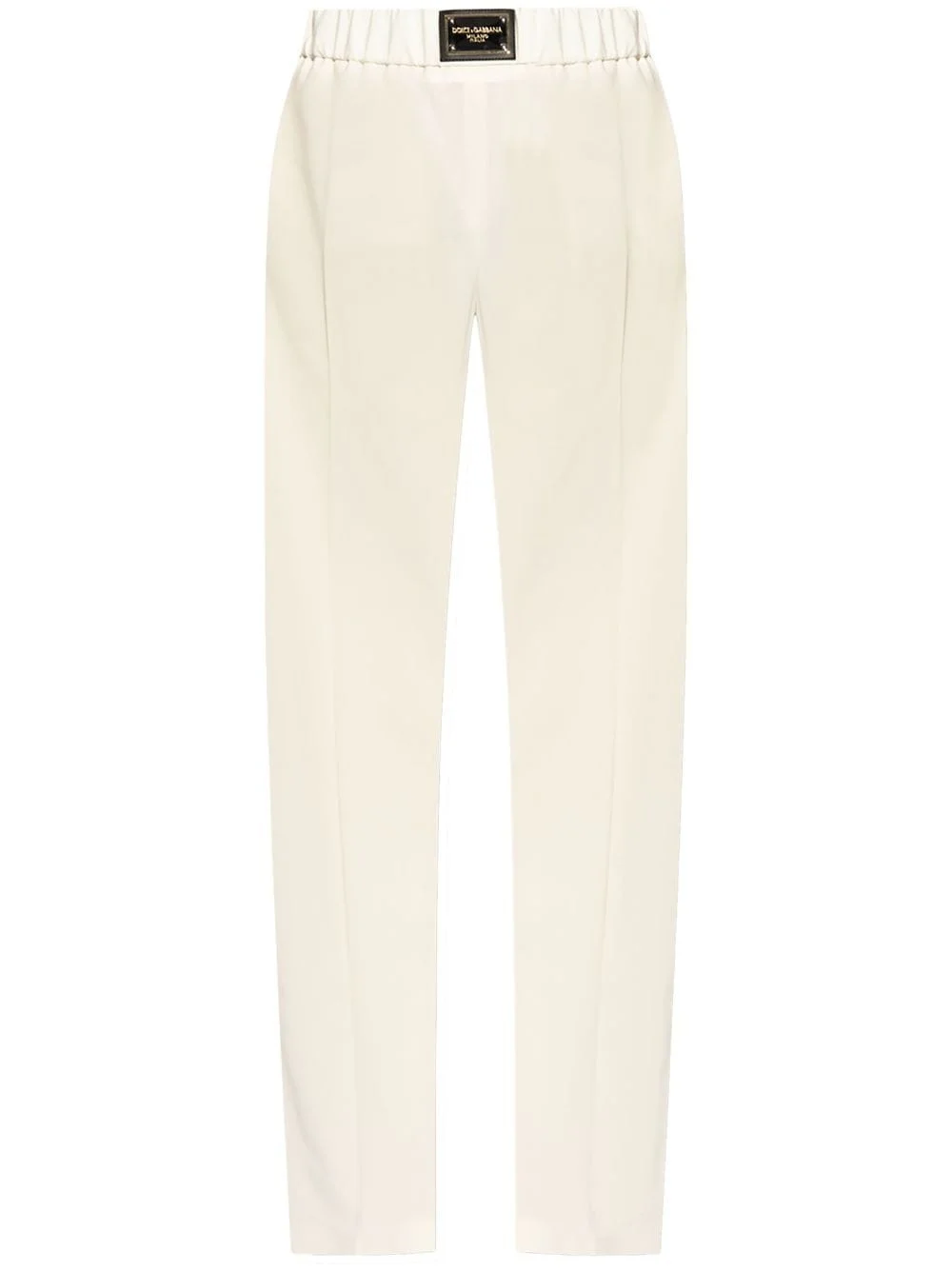 high-waisted wool trousers - 1